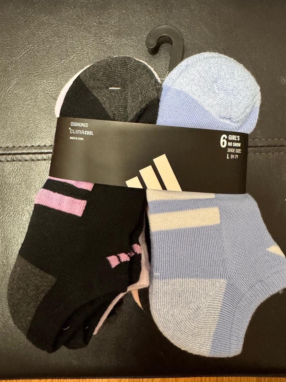 Adidas Girls' No-Show Sock 6-Pack
